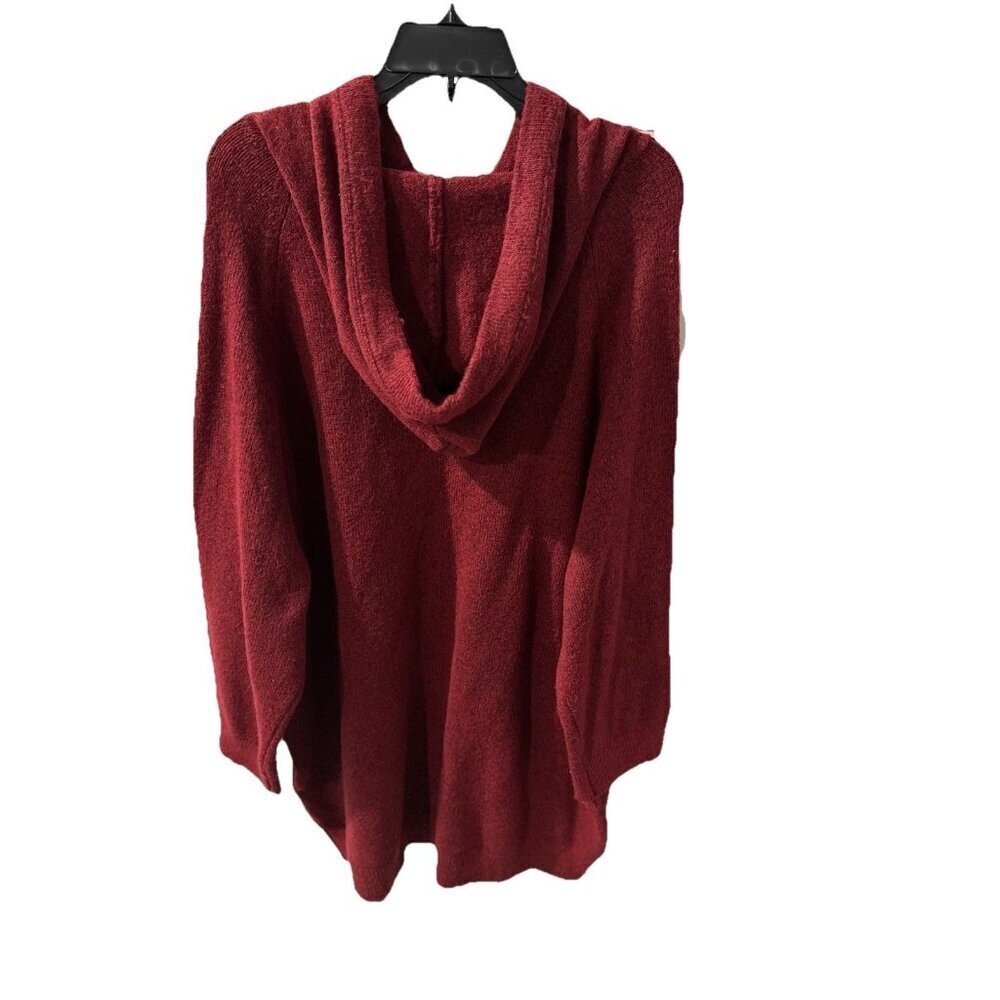 State of Day Women's Indulge & Rest Loungewear Tunic Hoodie - Maraschino XLarge - Picture 4 of 8